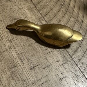 Heavy solid brass Duck Figurine